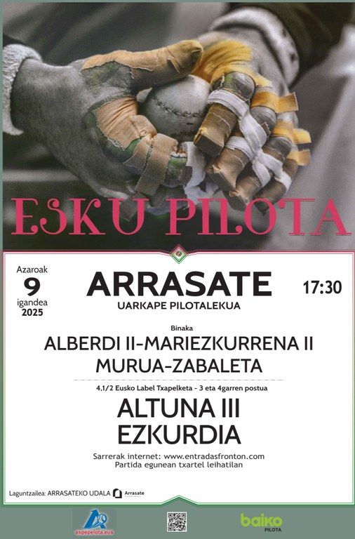 Cartel que anuncia la competición de este 9 de noviembre.