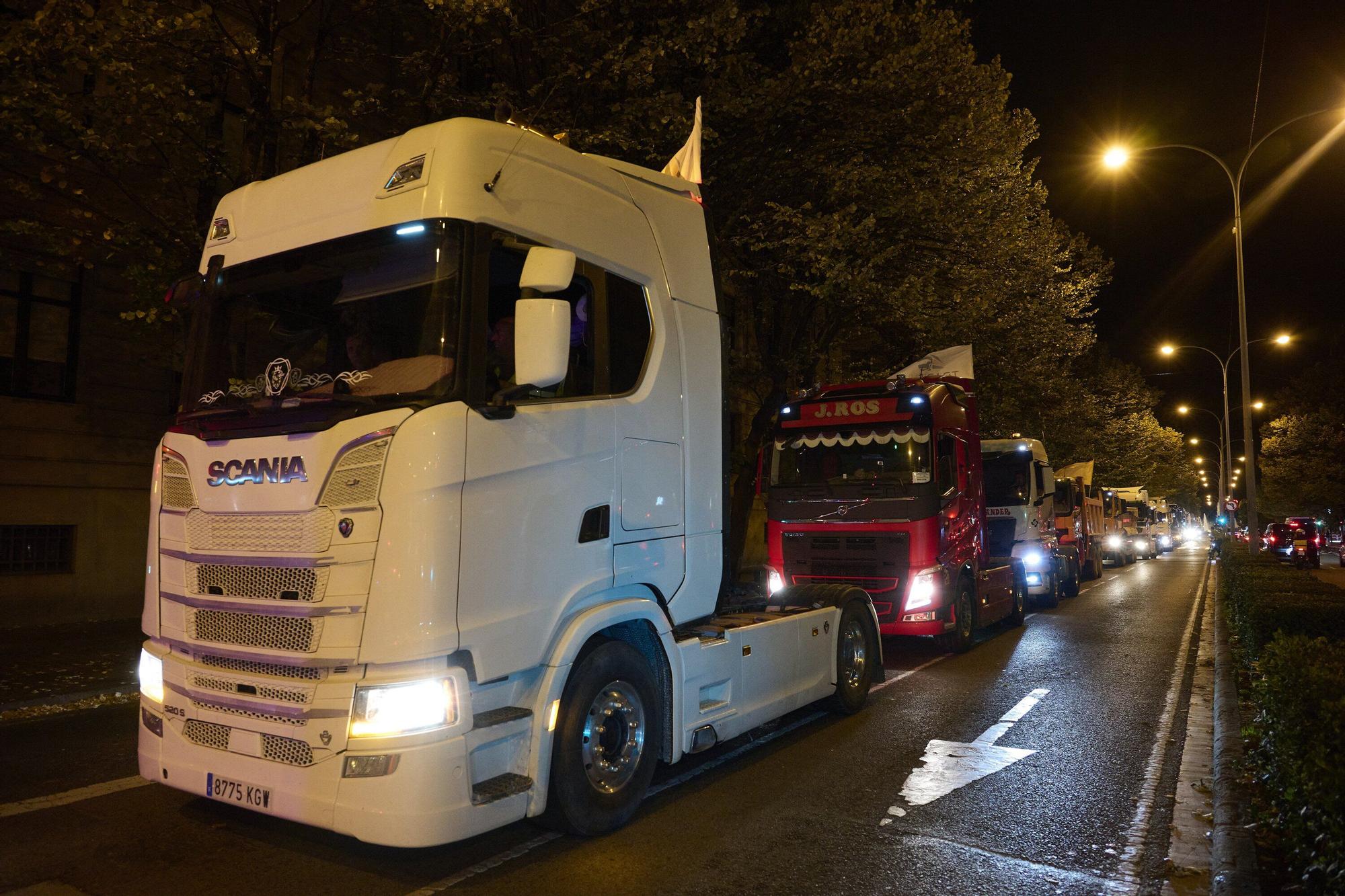 Una camionada irrumpe las calles de Pamplona