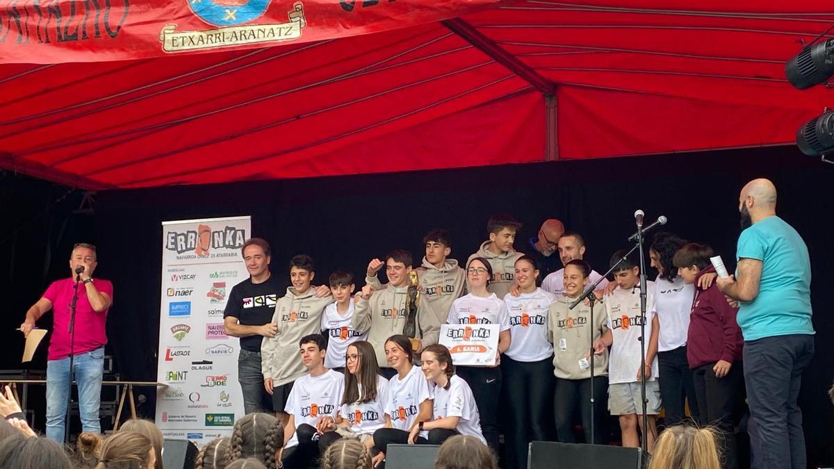 El equipo de Paz de Ziganda, que jugaba en casa, ¡¡ganador del primer premio de la Erronka!!