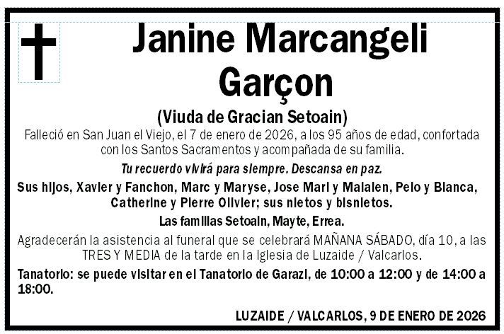 Janine Marcangeli Garçon