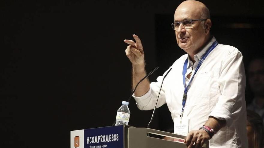 El líder de UDC, Josep Antoni Duran Lleida, durante su intervención en la clausura del 16 congreso de la Unió de Joves.