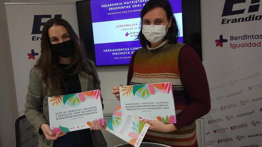 Erandio lanza una guía de atención ante agresiones machistas &quot;pionera en el Estado&quot;