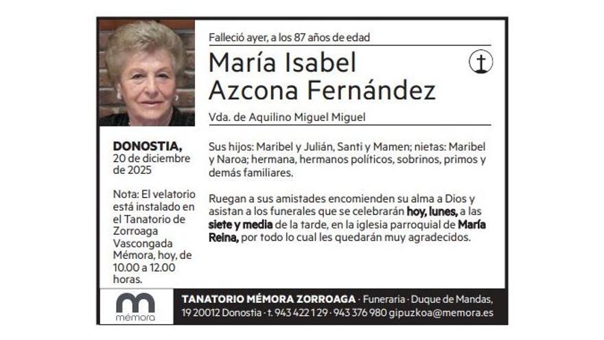 María Isabel Azcona Fernández