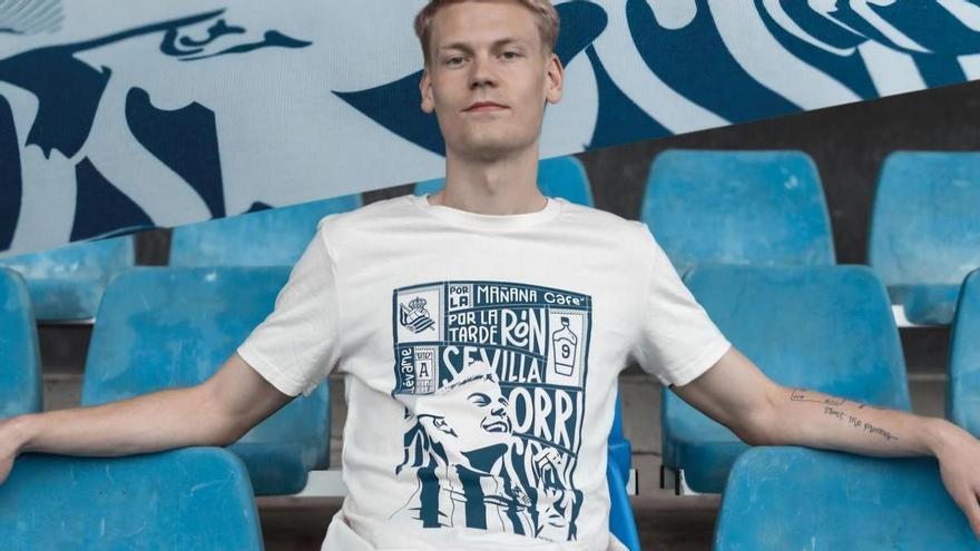 La errata en la camiseta de la Real para la final de Copa que no ha pasado desapercibida en redes