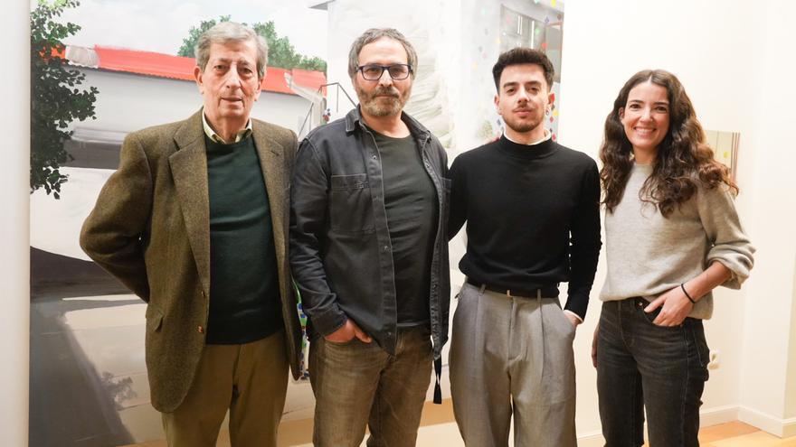 Inauguración en la galería Juan Manuel Lumbreras de Bilbao de exposiciones de Jorge Rubio y Miguel  Mendoza