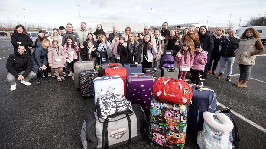 Los niños ucranianos acogidos en Gipuzkoa regresan a sus hogares