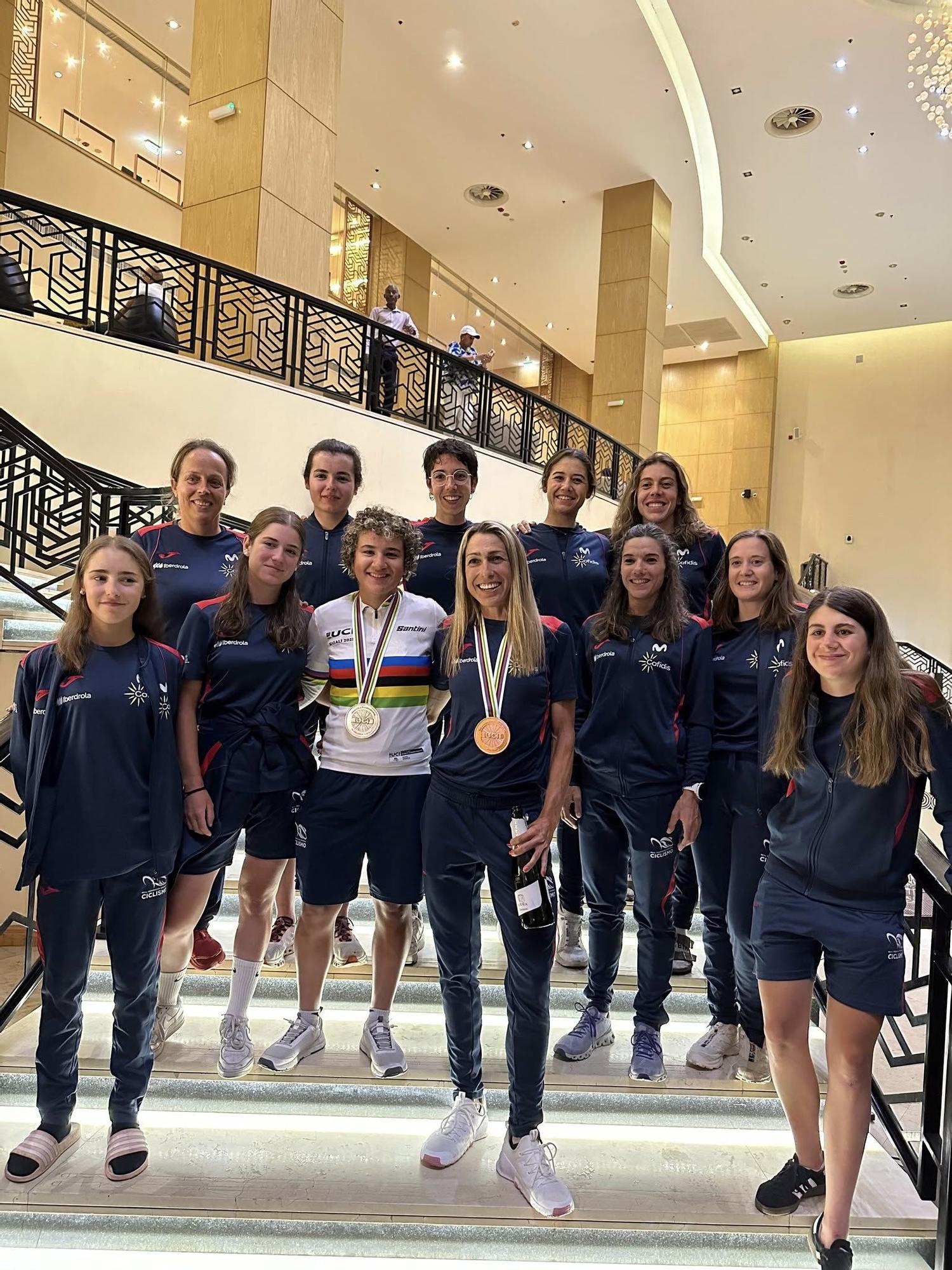 Álbum de fotos de Paula Ortiz campeona del mundo de ciclismo júnior