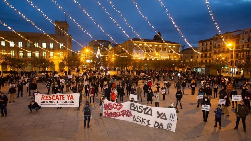 Manifestación convocada ANAPEH y AEHN bajo el lema &quot;Salvemos la hostelería.