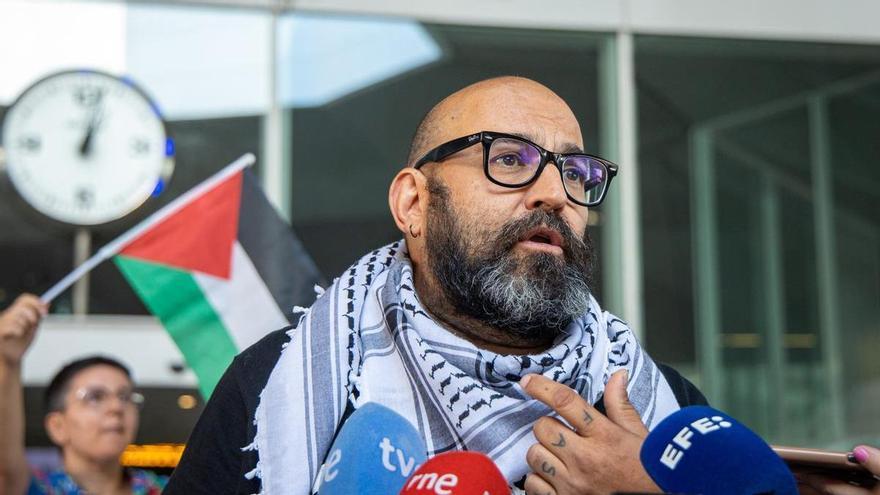 El activista riojano Sergio Toribio acusa a Israel de &quot;un trato inhumano&quot; durante su detención