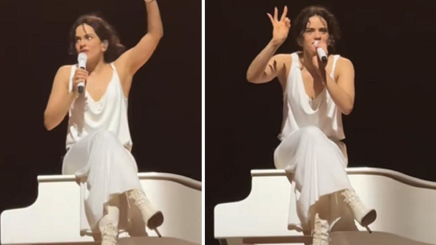 Rosalía descubre que una molécula lleva su nombre y reacciona en pleno concierto: “¡Por el amor de las moléculas!”