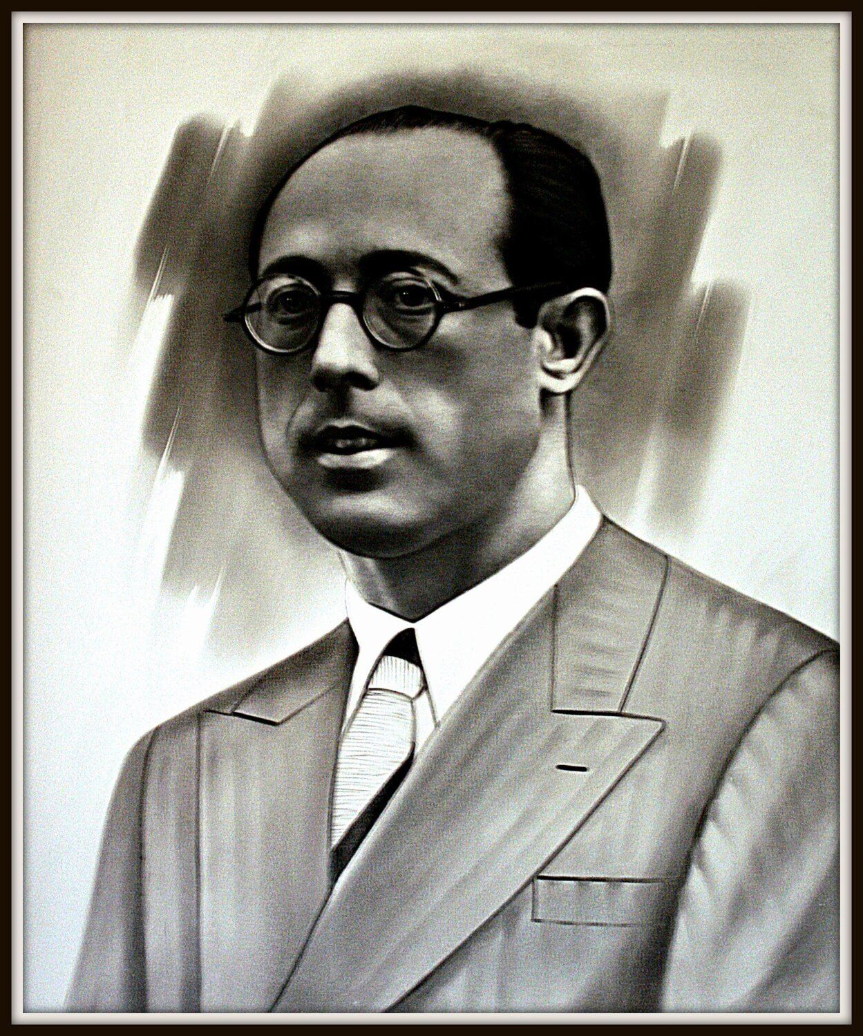 Retrato de Aquiles Cuadra como alcalde de Tudela.