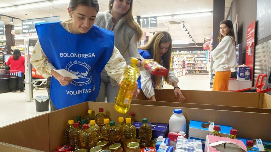 El Banco de Alimentos de Álava llena su necesitada despensa