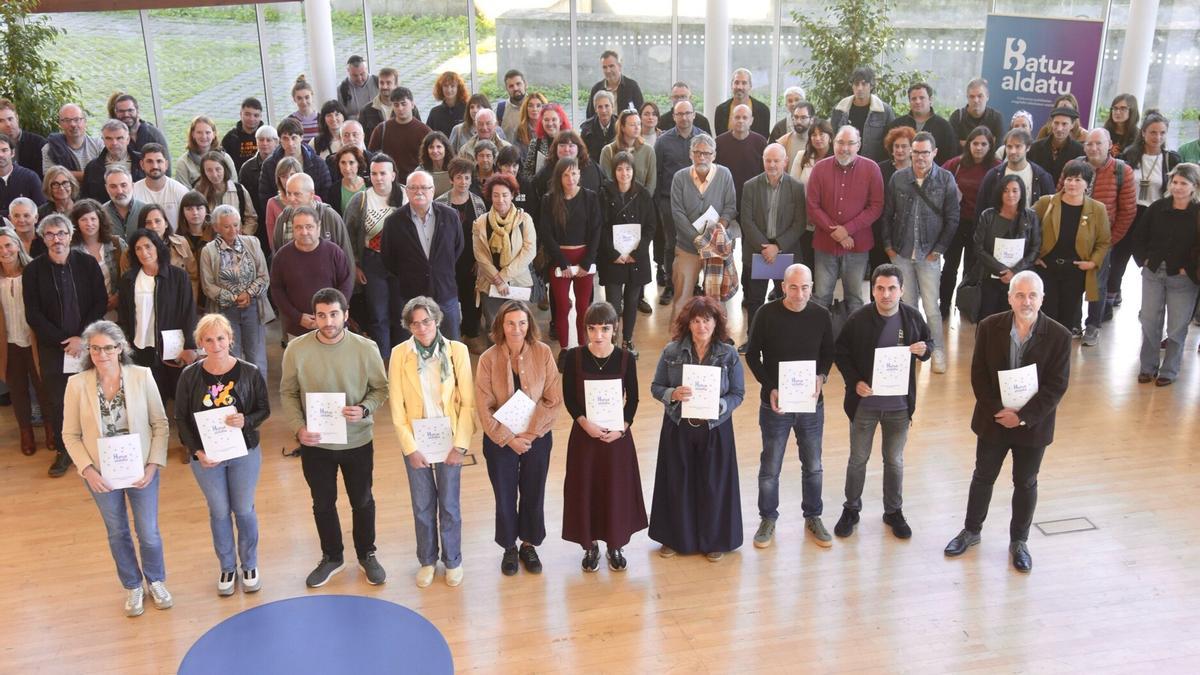 Kontseilua presenta la Propuesta para el nuevo Acuerdo Sociopolítico para la revitalización del euskara,San Sebastián 26092025. Foto pedro Martinez