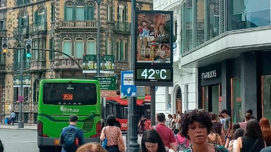 Tenperatura altuei aurre egiteko gomendioak zabaldu ditu Bilbok
