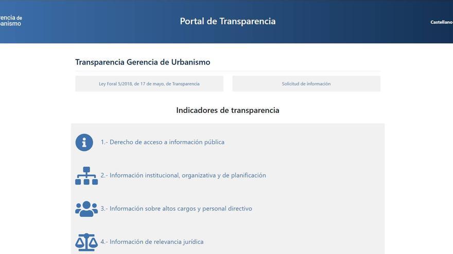 Gerencia de Urbanismo del Ayuntamiento de Pamplona lanza su primera web de transparencia