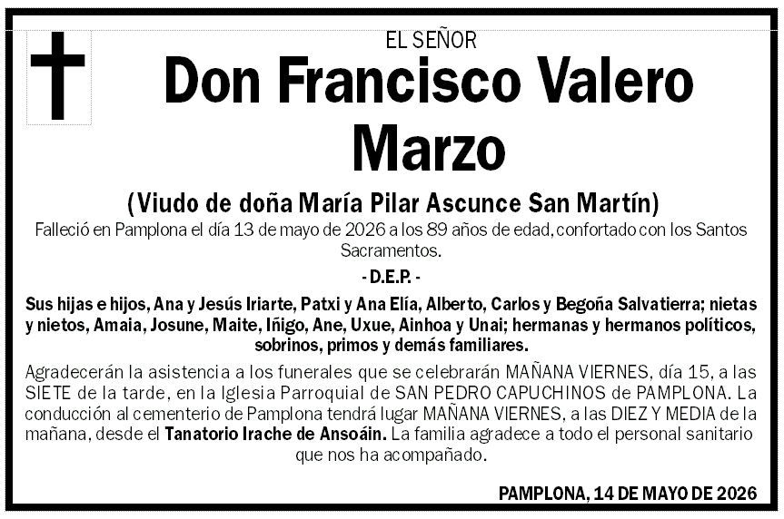 Francisco Valero Marzo