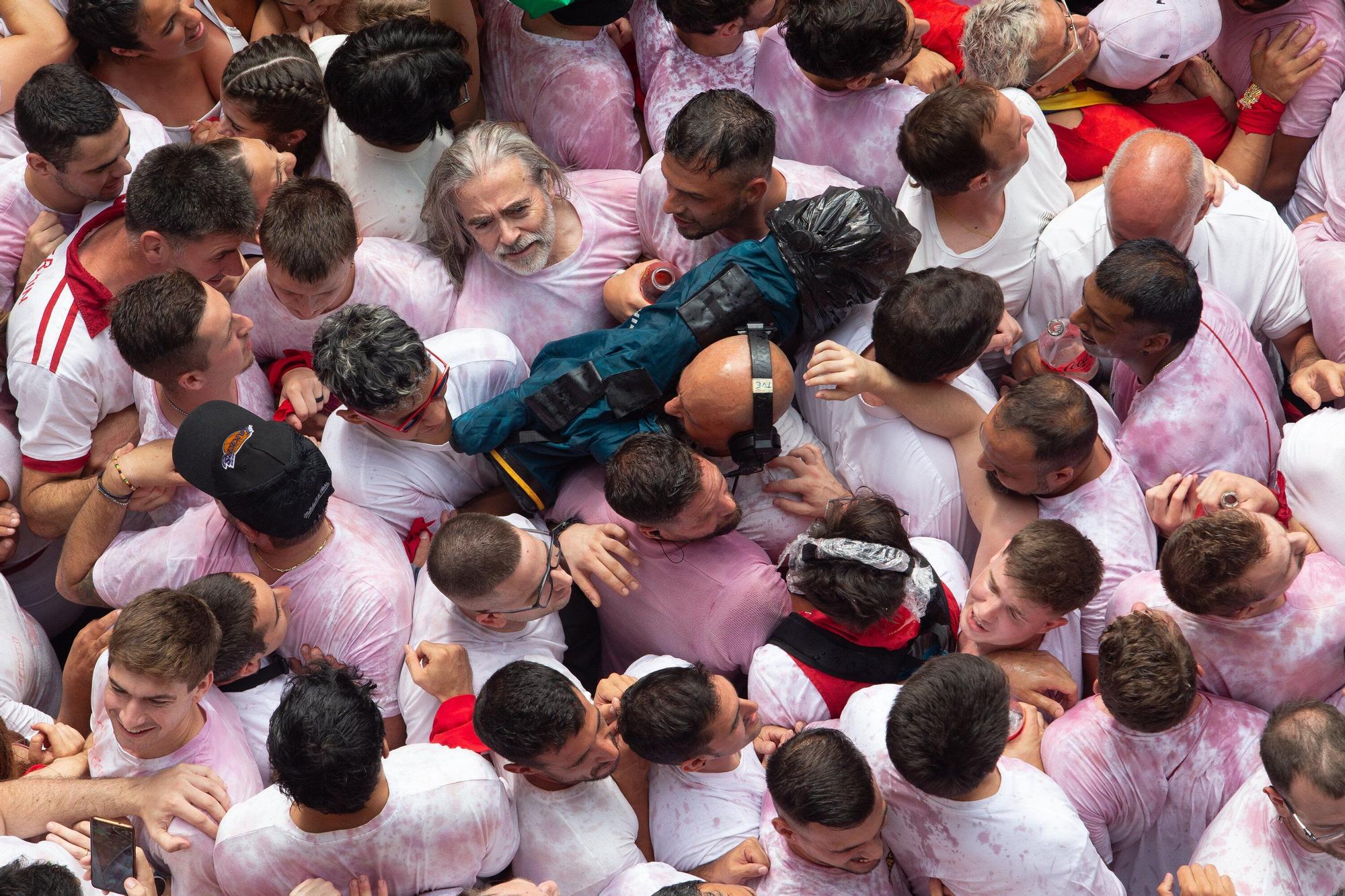 Fotos del  Chupinazo de San Fermín 2025 en Pamplona: ¡La fiesta más internacional se enciende con un grito solidario por Palestina!