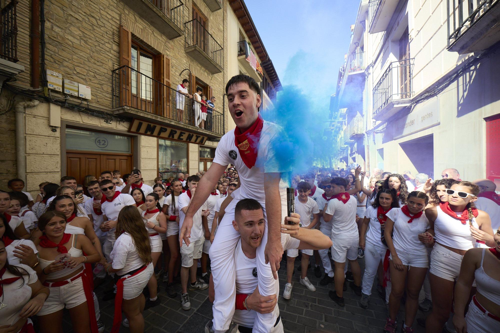 Fotos del cohete de fiestas de Sangüesa 2025