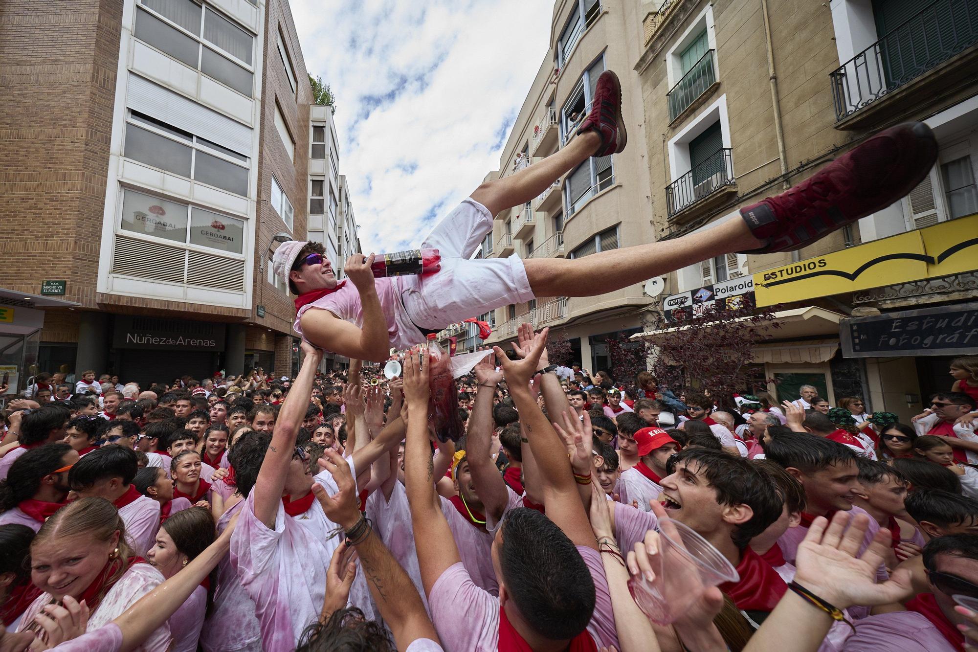 Fotos del cohete de las fiestas de Tudela 2025