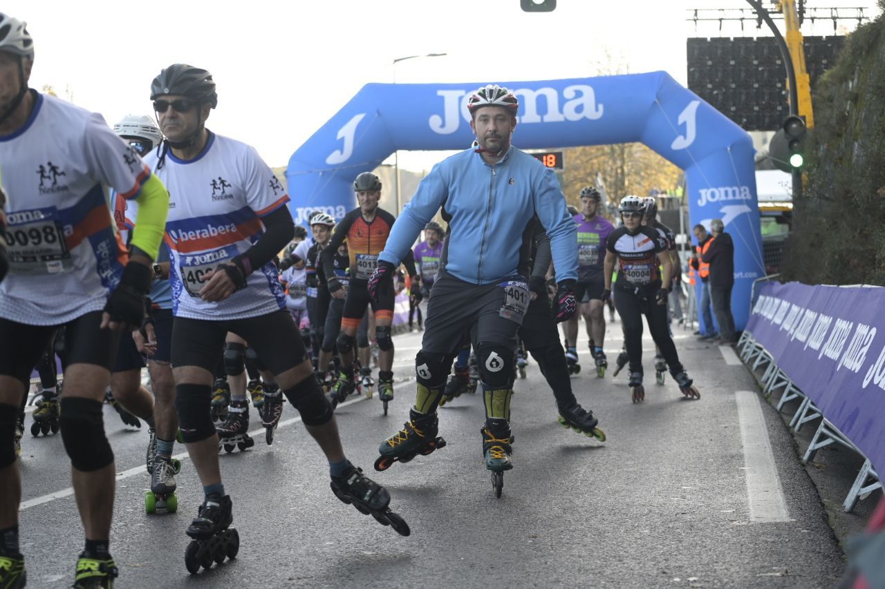 Ilusión y concentración en la salida de la Behobia-San Sebastián