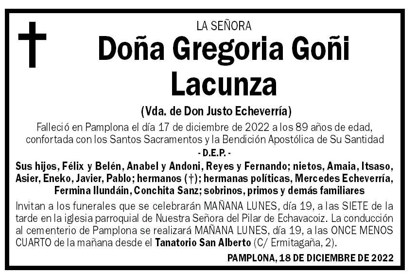 Gregoria Goñi Lacunza