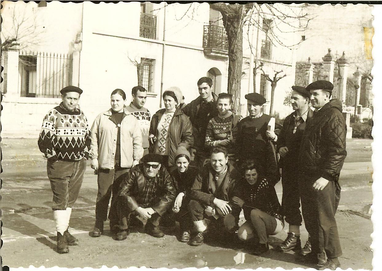 Aranda de Duero en 1968, Javi Malo es el primero por la izquierda.