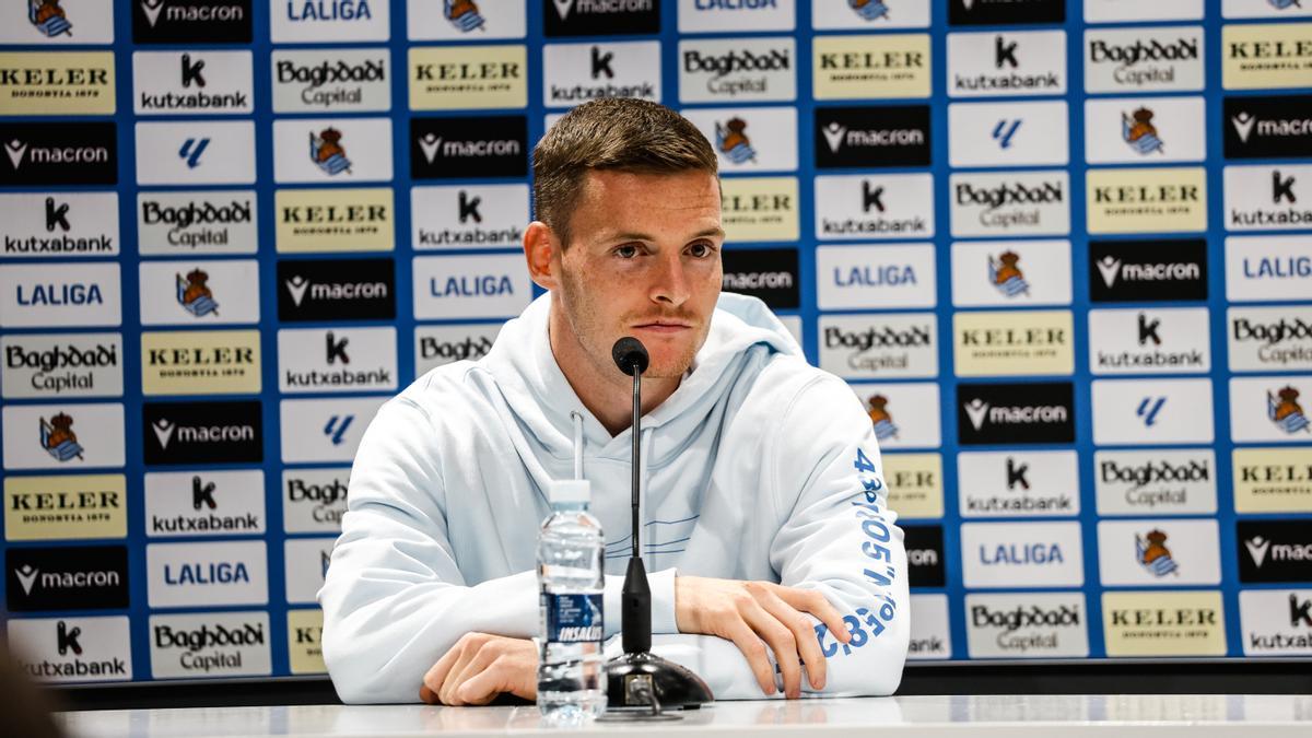 Sergio Gómez, en la rueda de prensa.