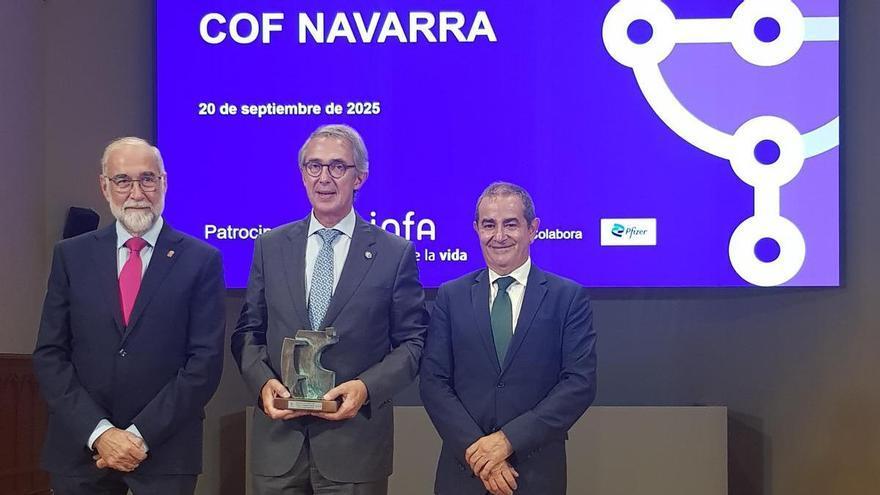 Enrique Ordieres (Cinfa), reconocido con el XXIII Premio COF Navarra