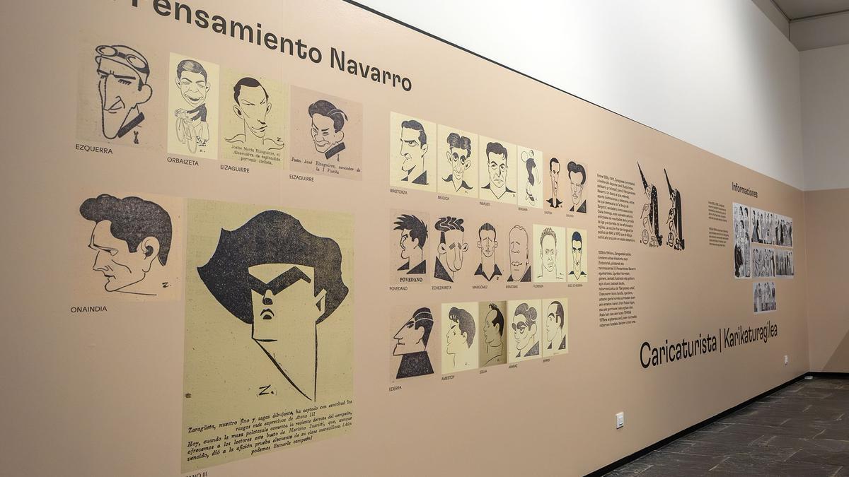 Exposición ‘Pintamonas’ sobre Mariano Zaragüeta, en el Museo de Navarra.
