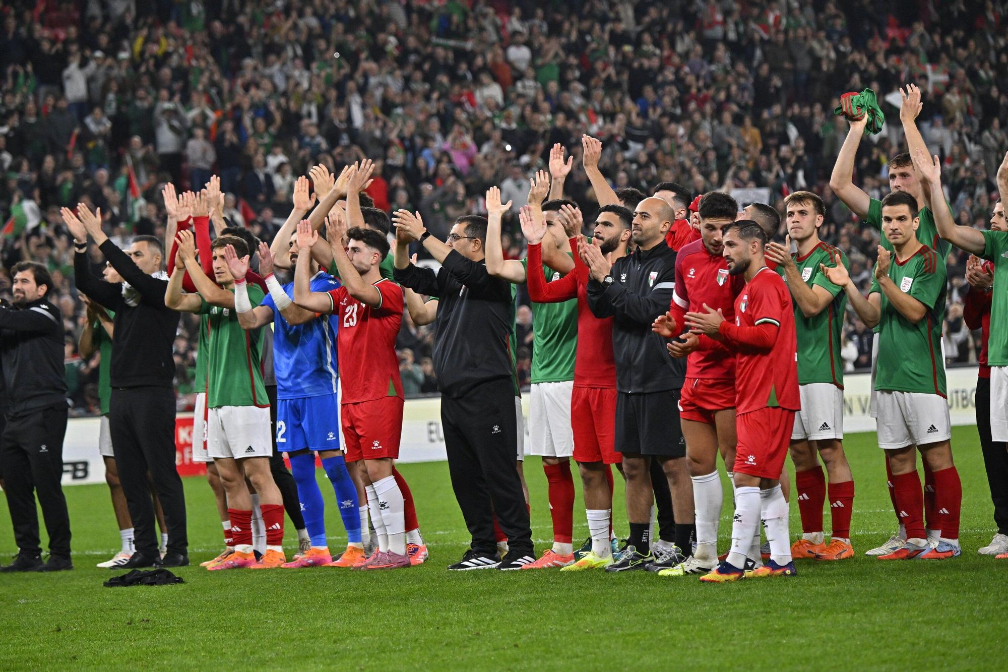 Las imágenes del Euskal Selekzioa - Palestina