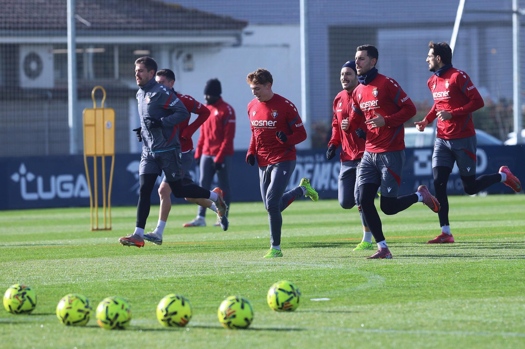Fotos del entrenamiento de Osasuna de este 3 de diciembre