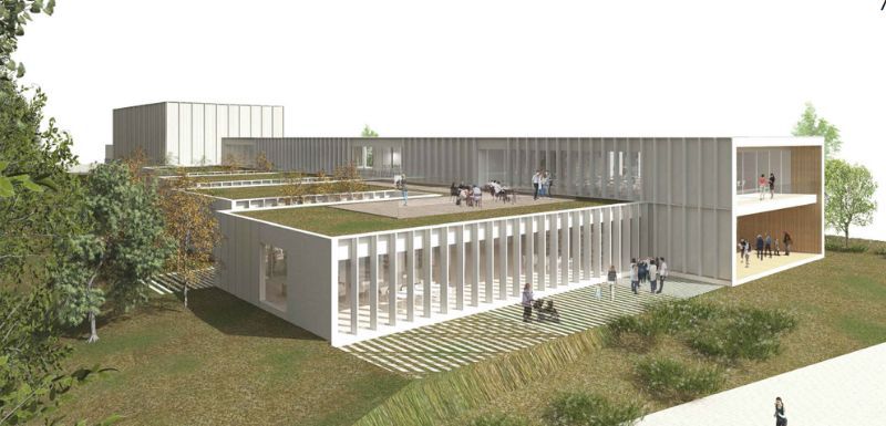 Este es el diseño de OM ARQ arquitectos y Voila Estudio propuesto por la Mesa de Contratación para la Casa de Cultura.