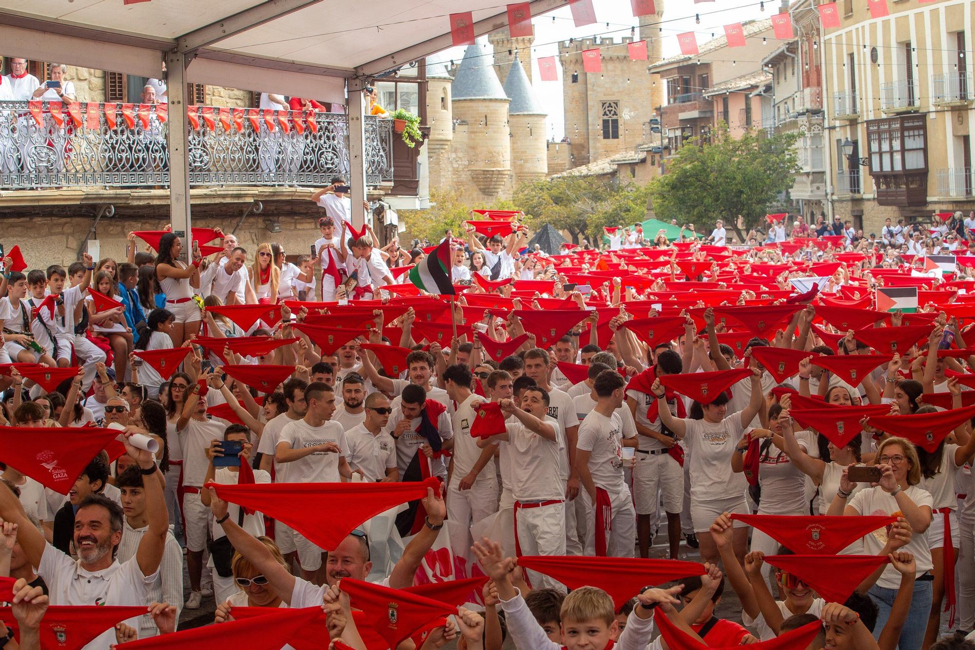 Fotos del cohete de fiestas de Olite 2025