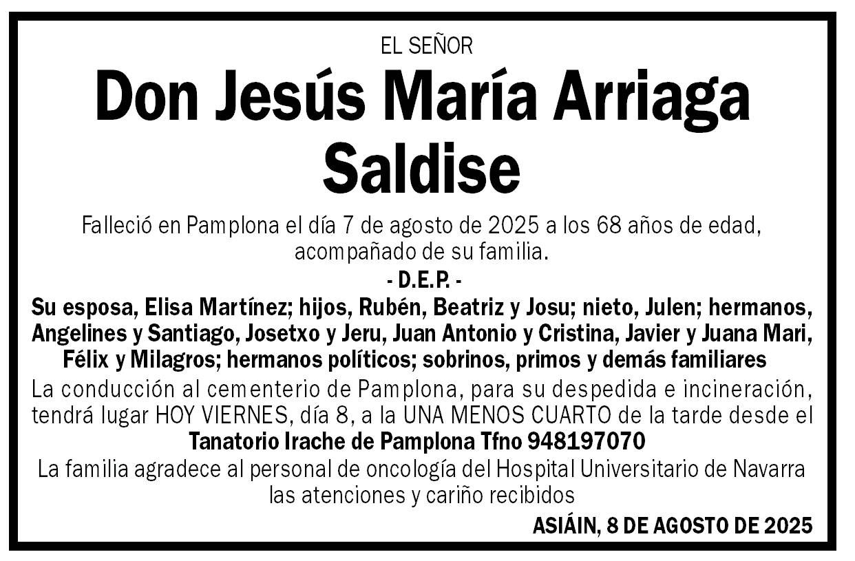 Jesús María Arriaga Saldise