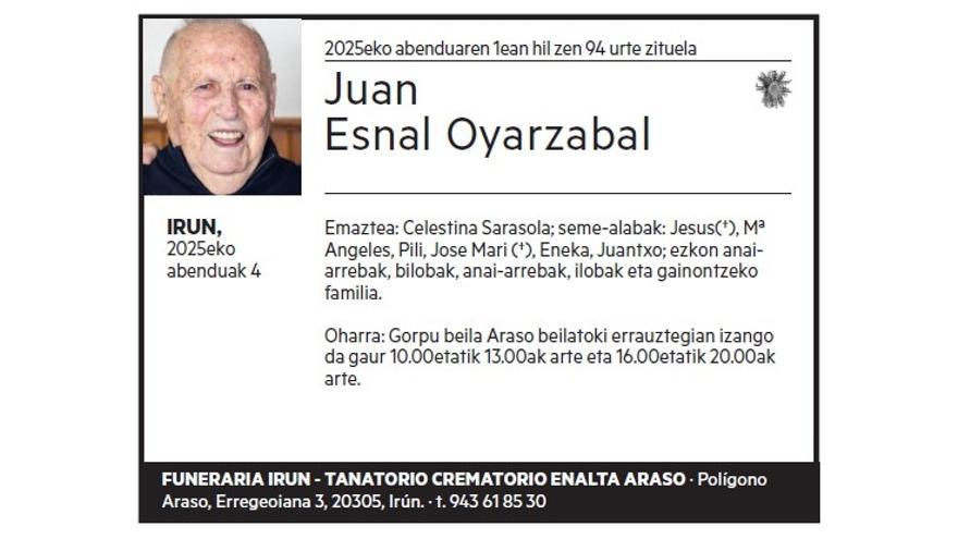 JUAN ESNAL OYARZABAL