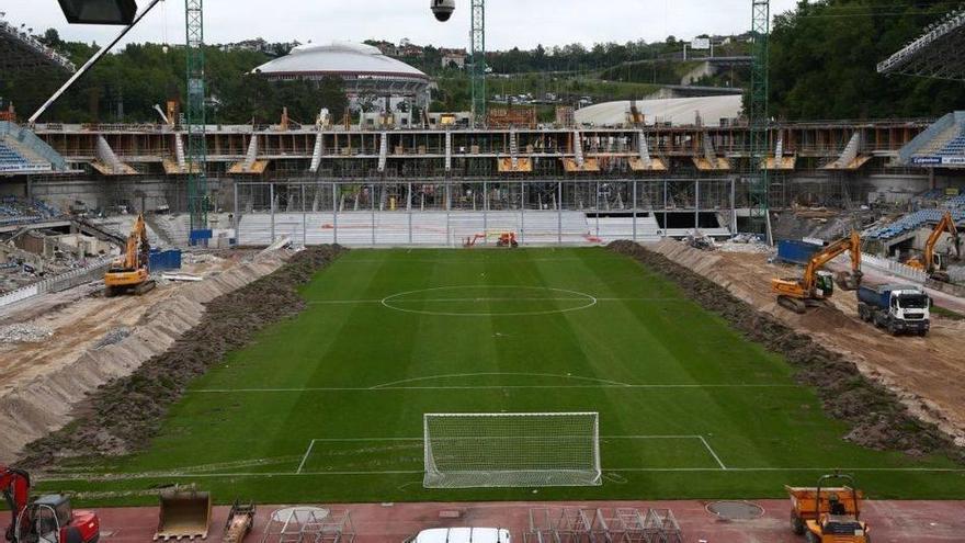 Obras del estadio de Anoeta