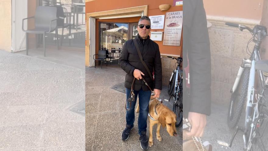 Serafín Zubiri denuncia que un bar de Calamocha le niega la entrada con su perro guía: “Nos han tratado como si fuéramos infectos”