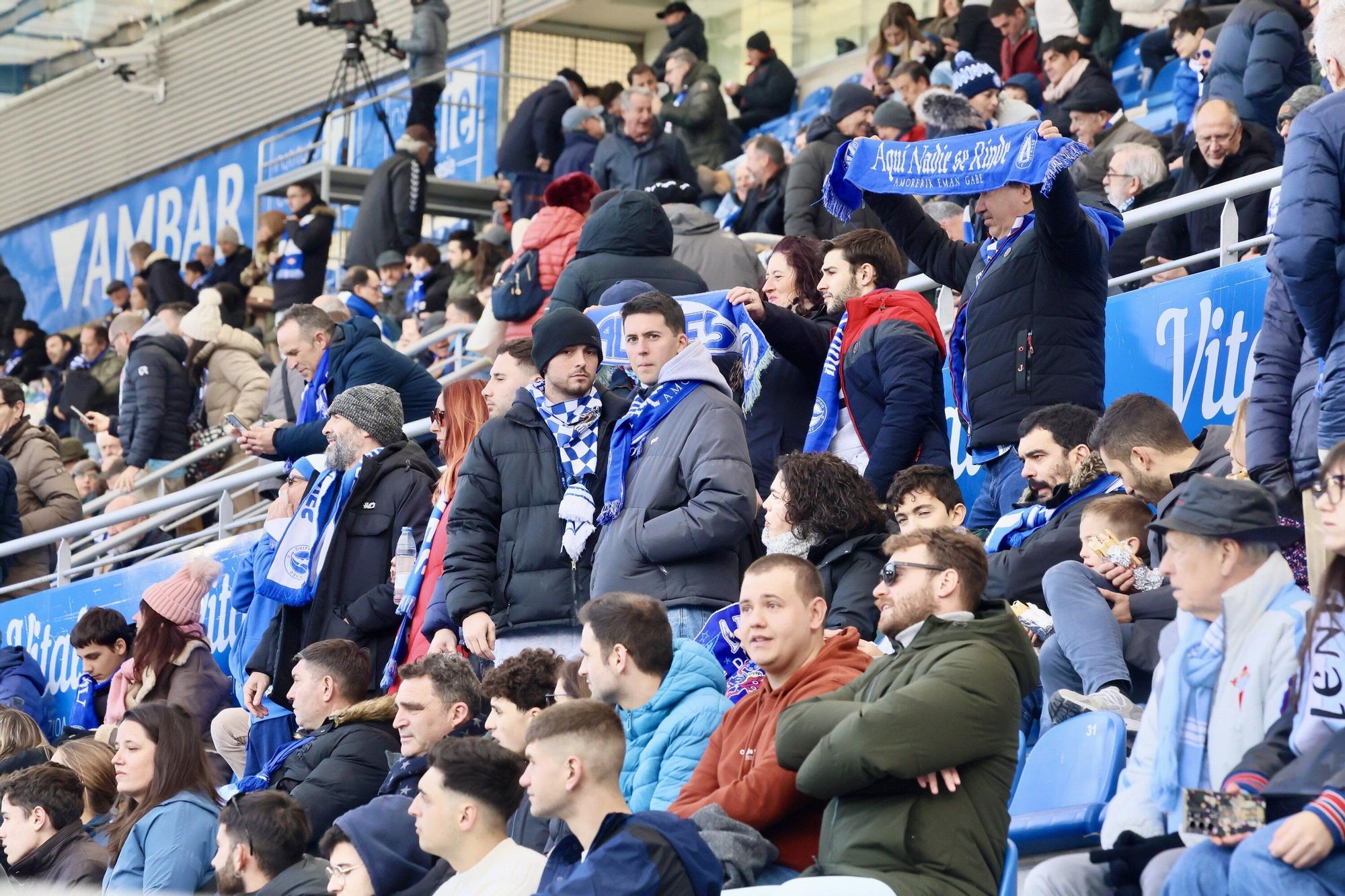 En imágenes: Ambientazo en el Alavés - Celta (¡Búscate en las fotos!)