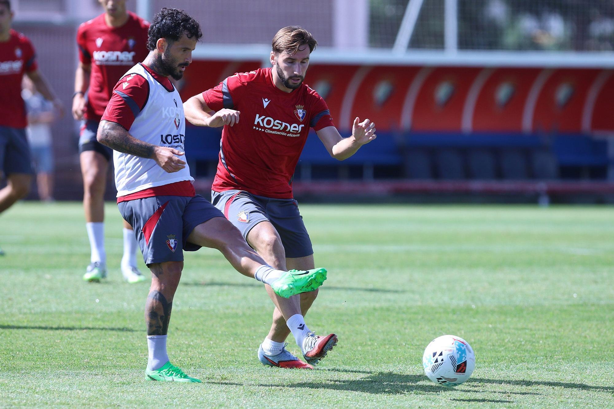 Fotos del último entrenamiento en Tajonar antes del Espanyol-Osasuna