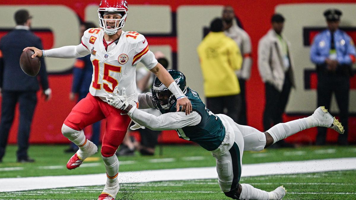 Patrick Mahomes, durante la pasada Super Bowl, en la que los Kansas City Chiefs cayeron derrotados.