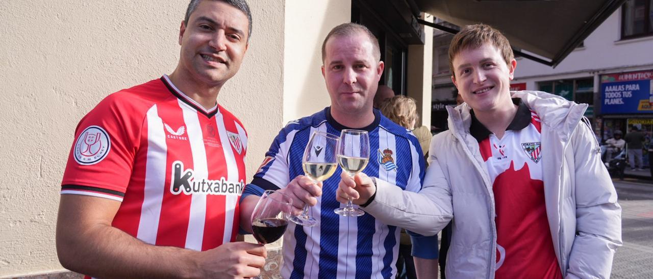 En imágenes: Bilbao calienta motores antes del derbi