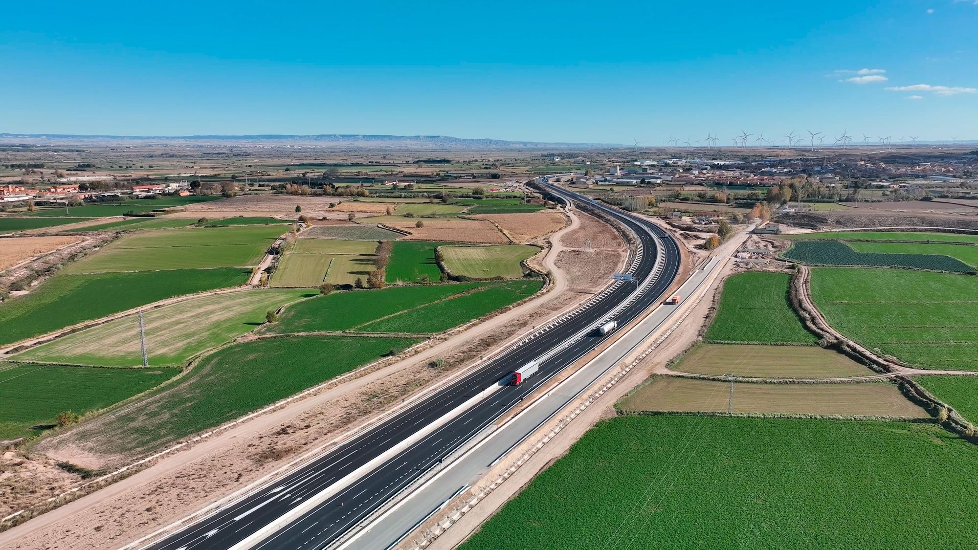 Puesta en servicio de la A-68 entre Gallur y Mallén con su apertura hasta Navarra