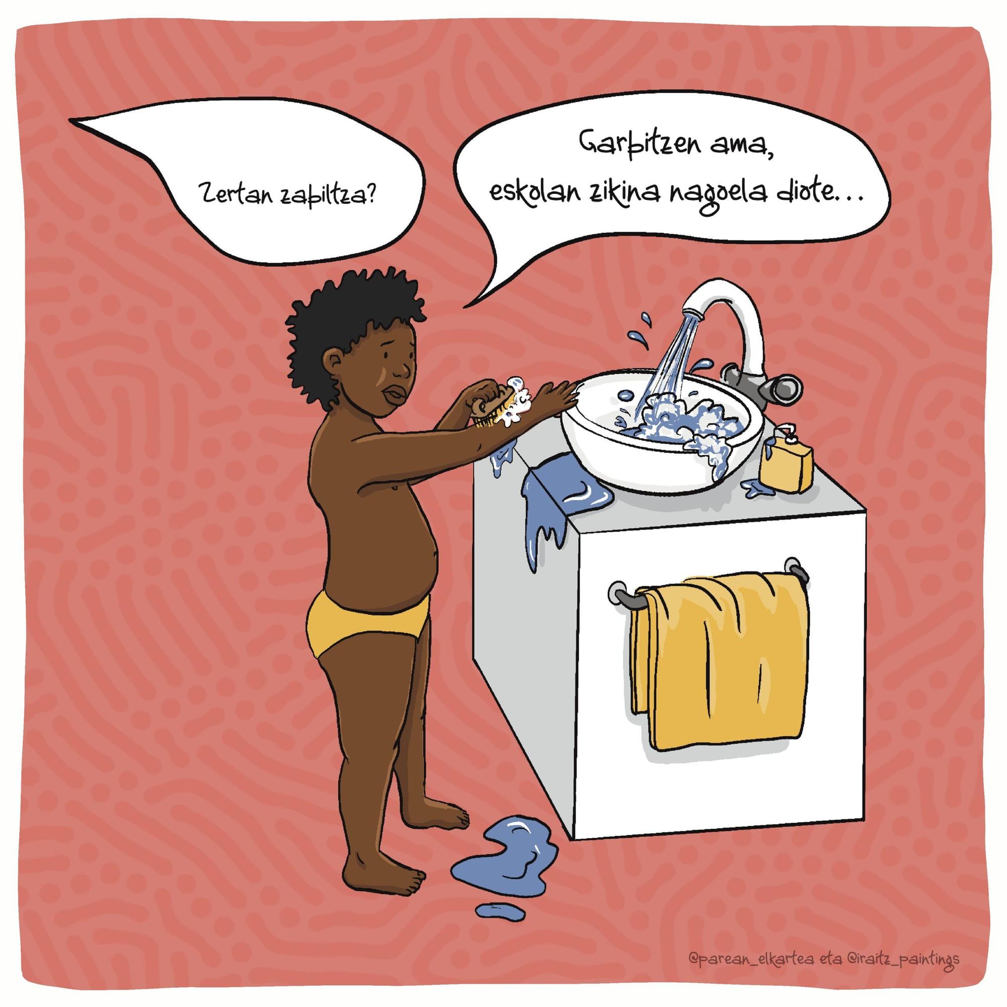 Erakusketaren ilustrazioetako bat.