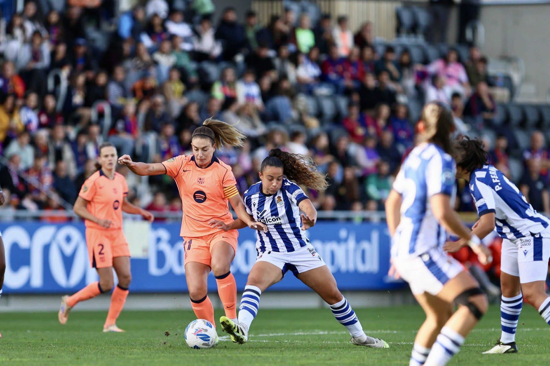 Las mejores imágenes del partido de la Real frente al Barcelona de la Liga F