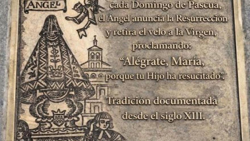 La Bajada del Ángel tendrá una placa conmemorativa en el punto exacto de la Plaza de los Fueros de Tudela donde se proclama la Resurrección de Jesús y se retira el velo a la Virgen