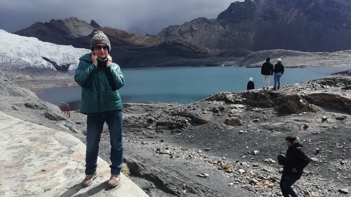 Las lagunas adquieren un tono turquesa en la cordillera Blanca.