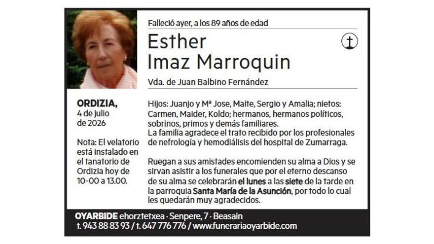 ESTHER IMAZ MARROQUIN
