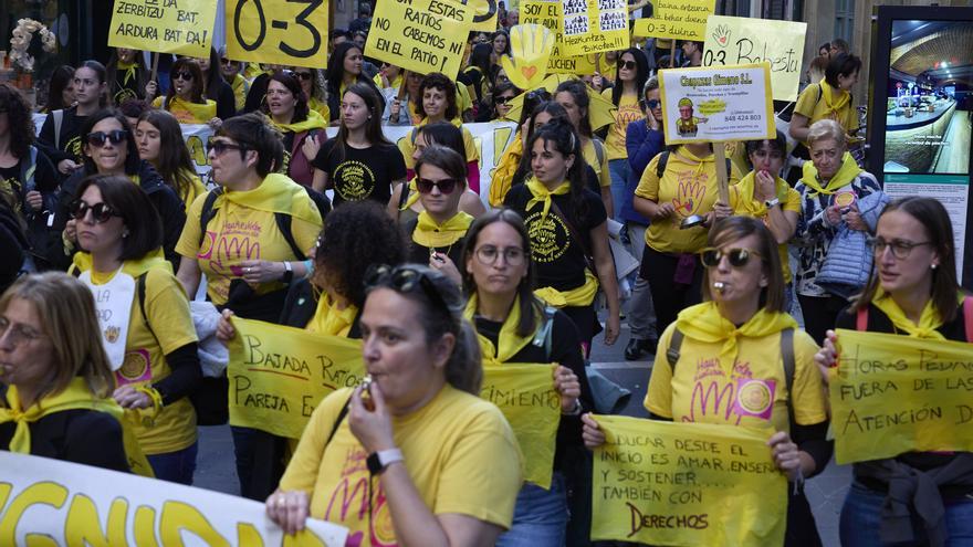 Trabajadoras del ciclo 0-3 años secundan la huelga y exigen condiciones de trabajo dignas