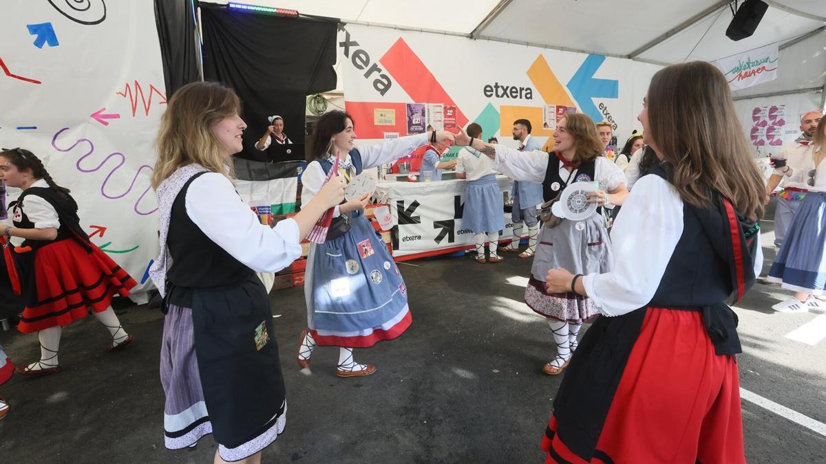 Ambiente en las txosnas