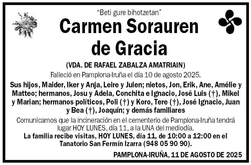 Carmen Sorauren de Gracia